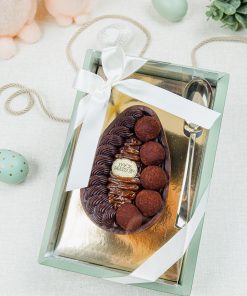 Ovo Trufado Meio Amargo com Caramelo Fio 500g